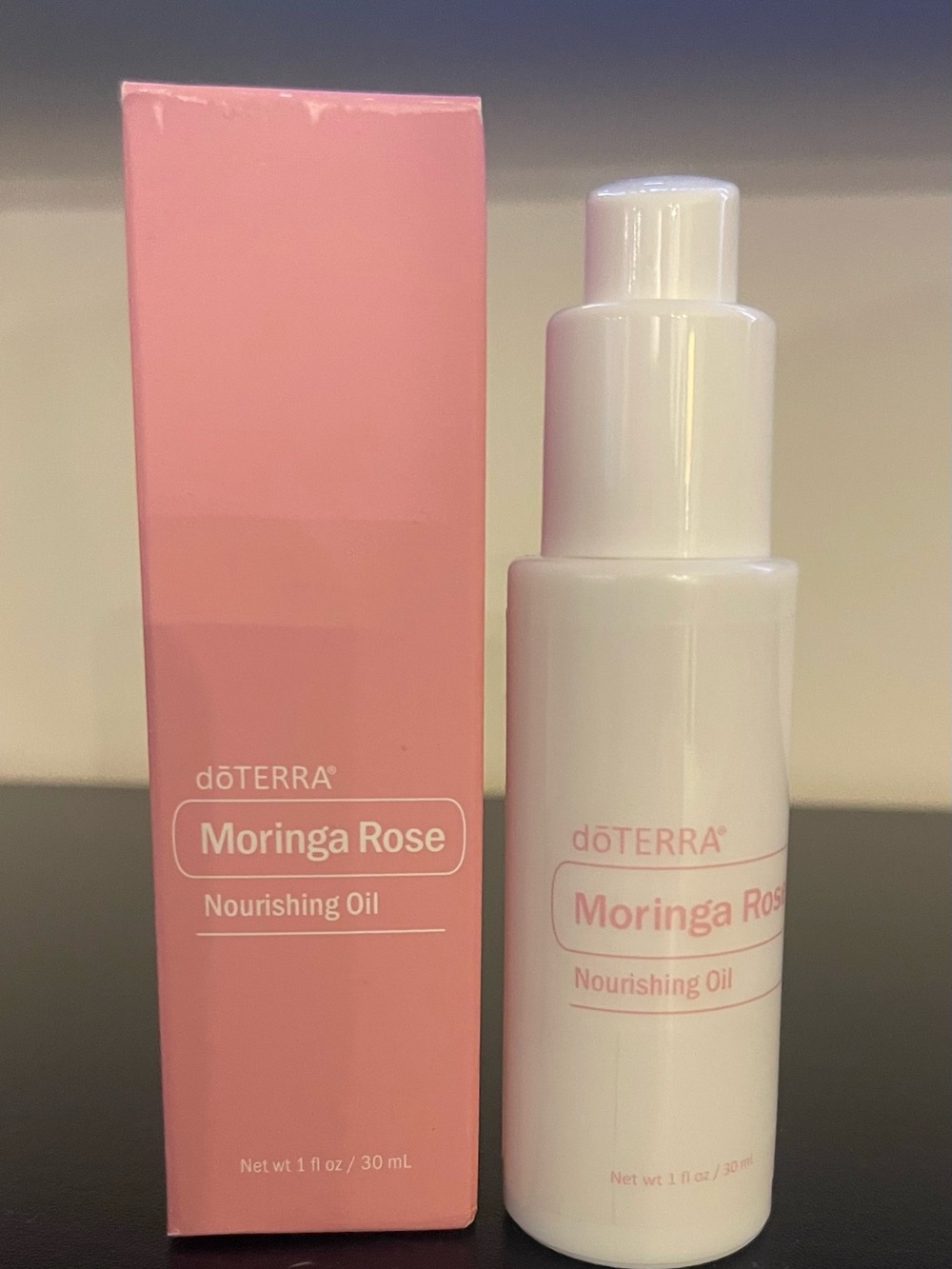 dōTERRA Moringa Rose Nourishing Oil — Pink and White
